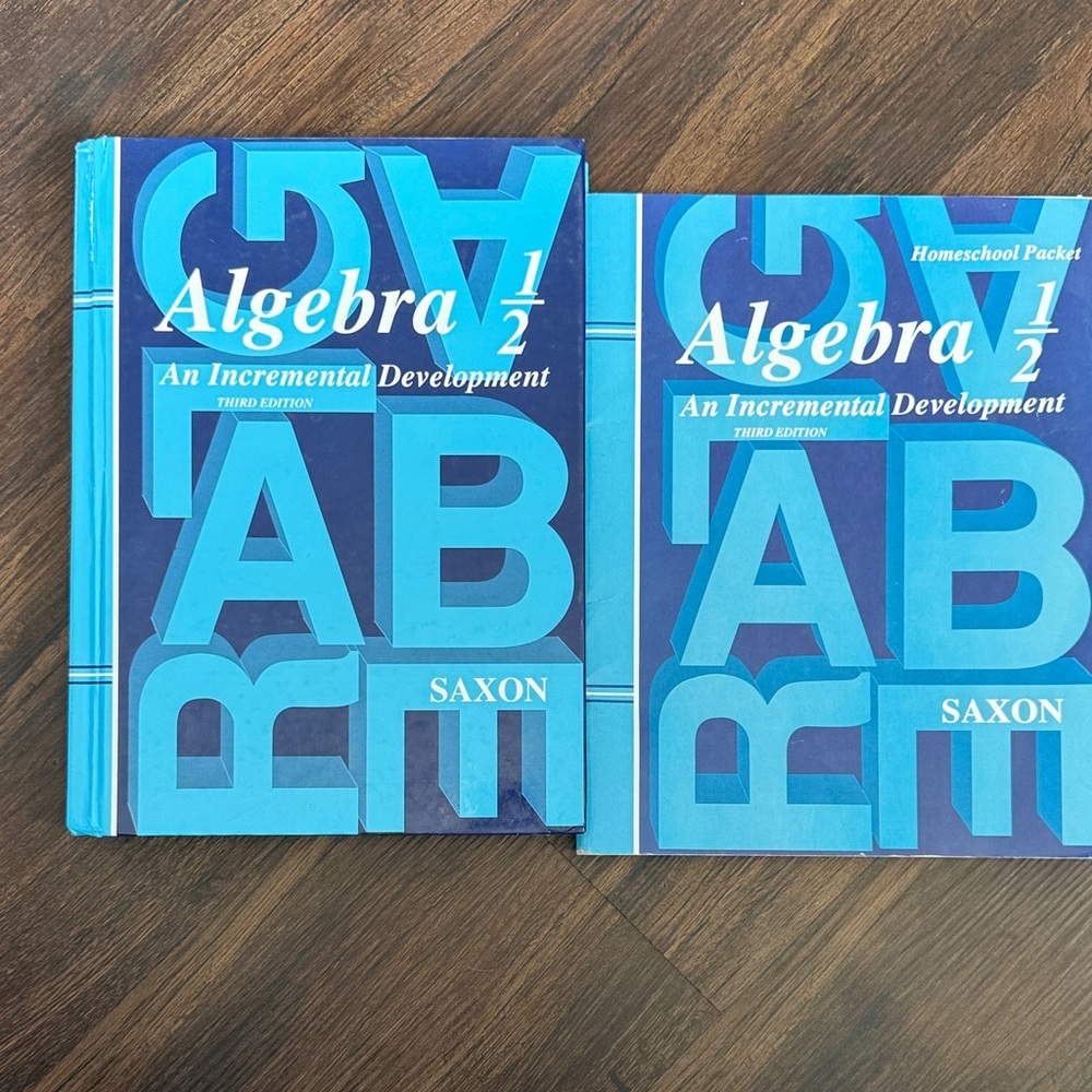 Saxon Algebra 1/2 Textbook and Homeschool Packet